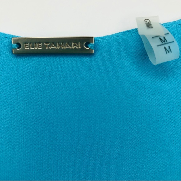 Elie Tahari Aqua Blue Silk Blouse - Picture 3 of 4
